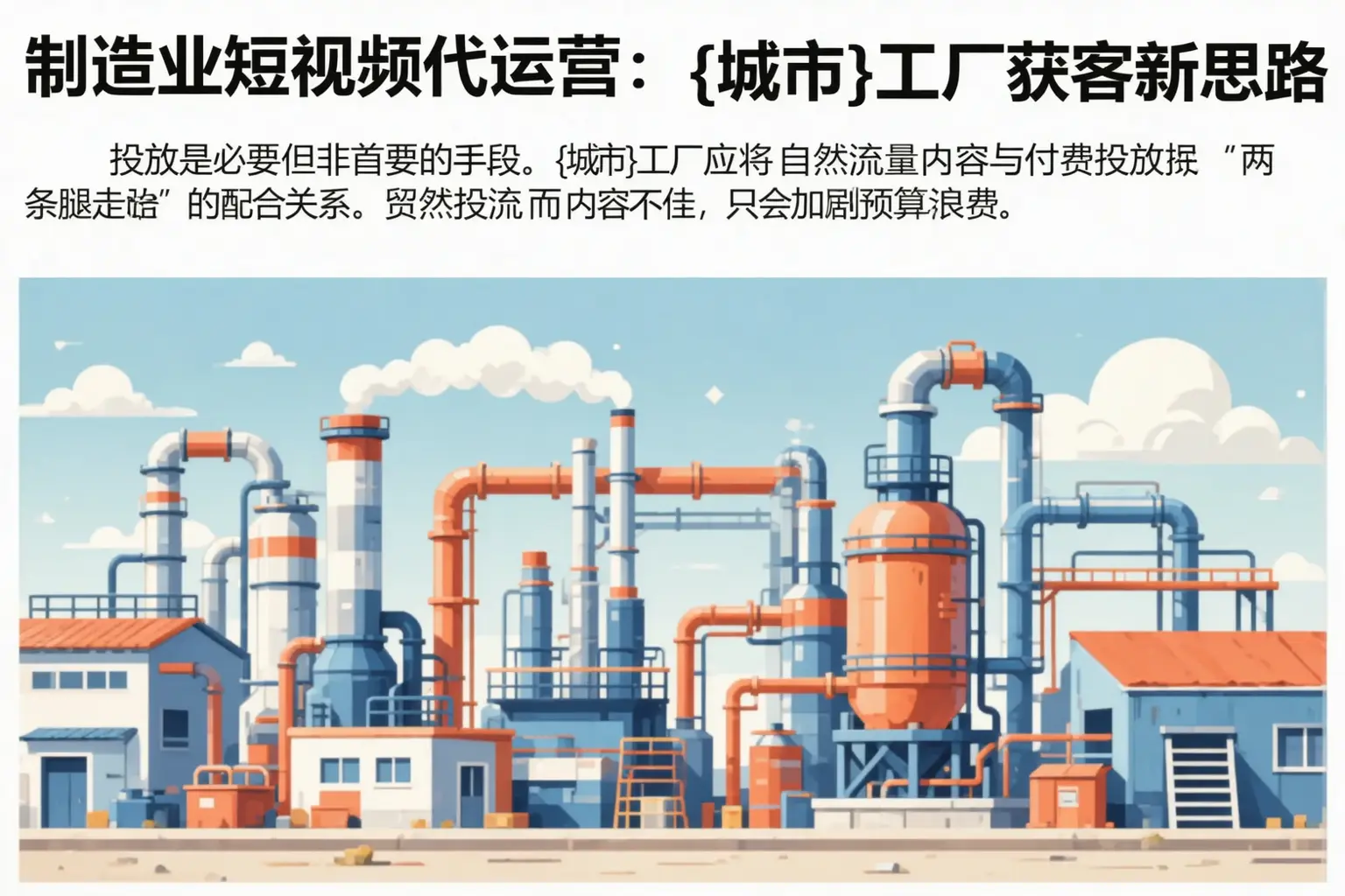制造业短视频代运营：双鸭山工厂获客新思路