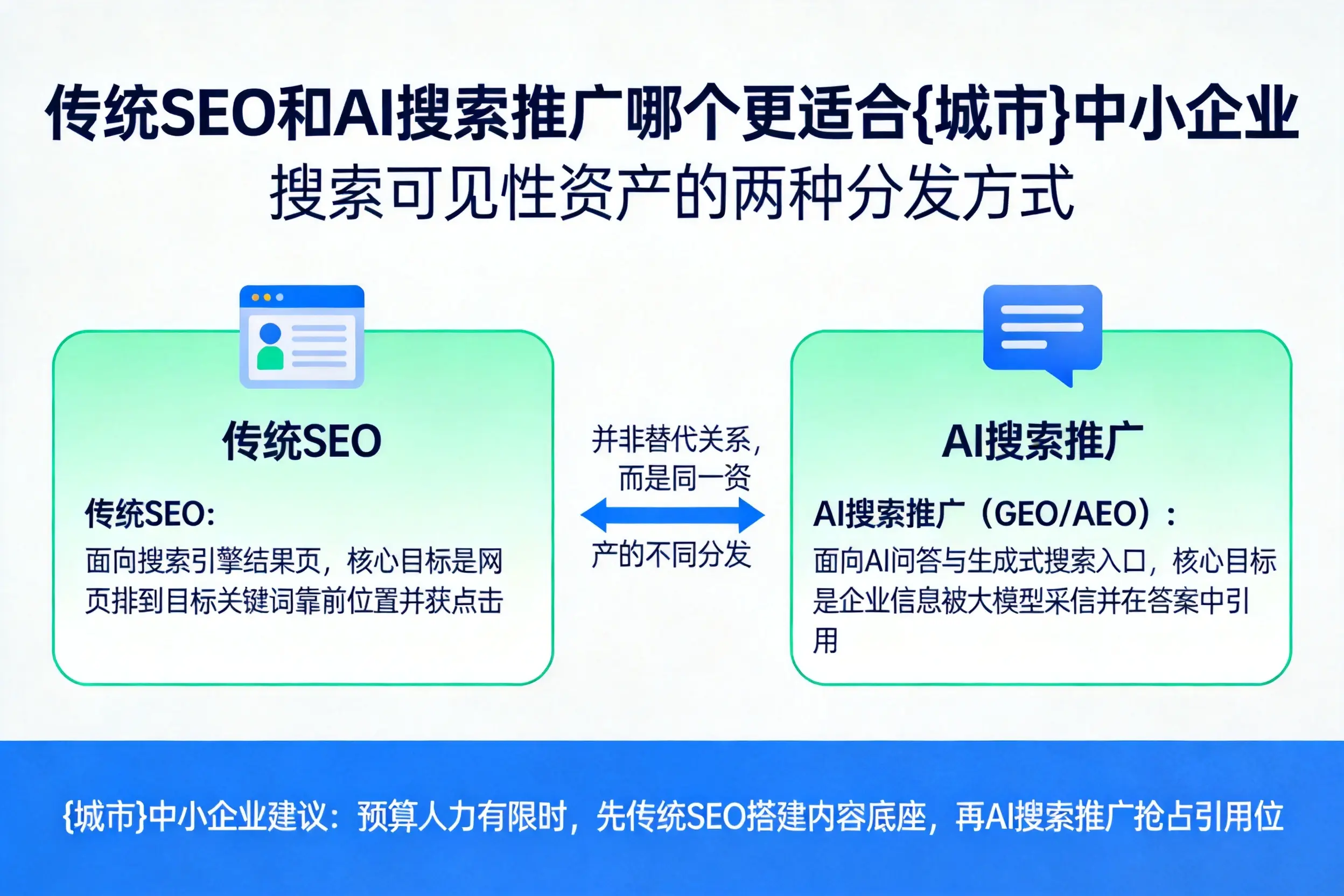传统SEO和AI搜索推广哪个更适合双鸭山中小企业