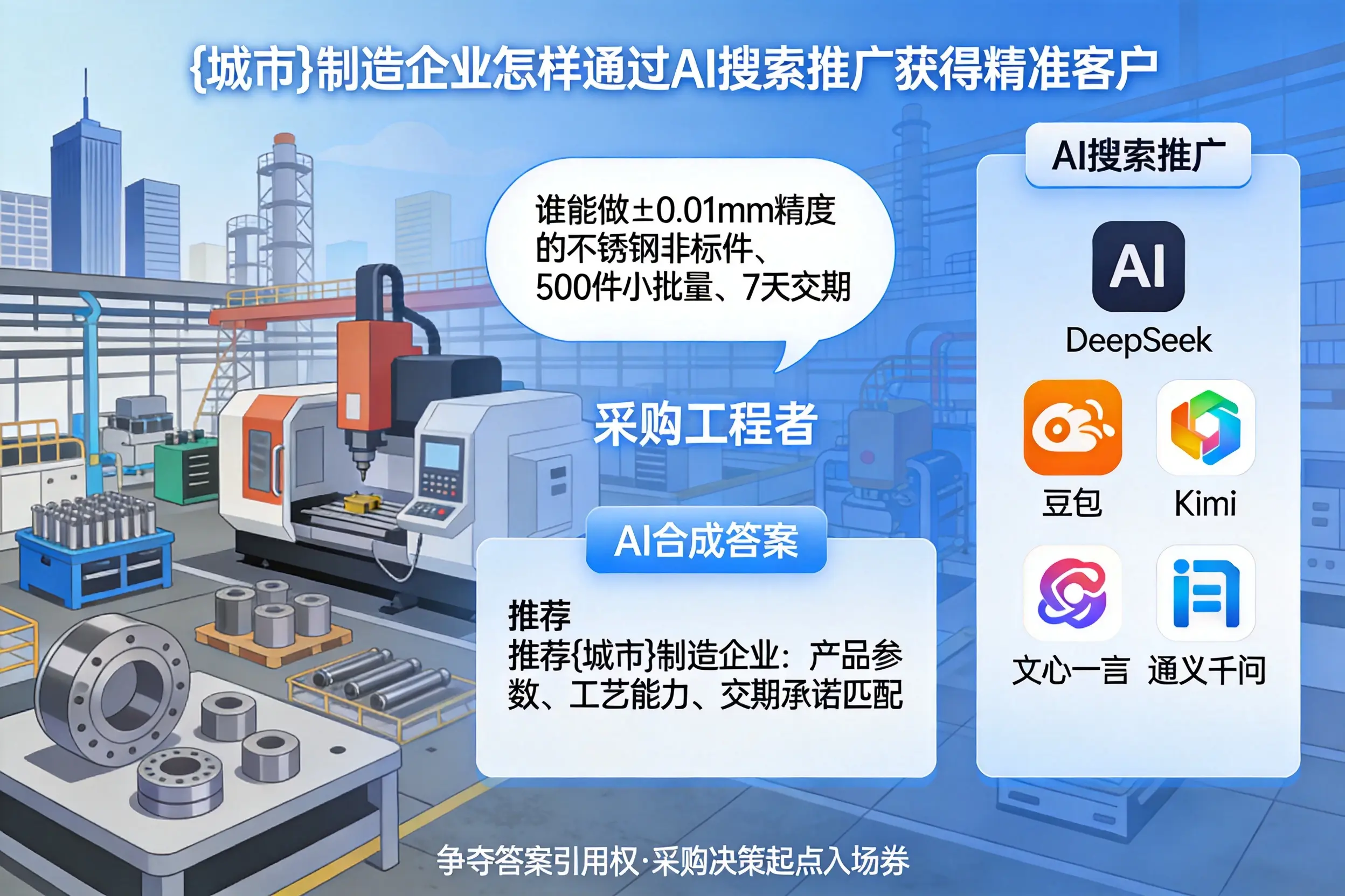 双鸭山制造企业怎样通过AI搜索推广获得精准客户