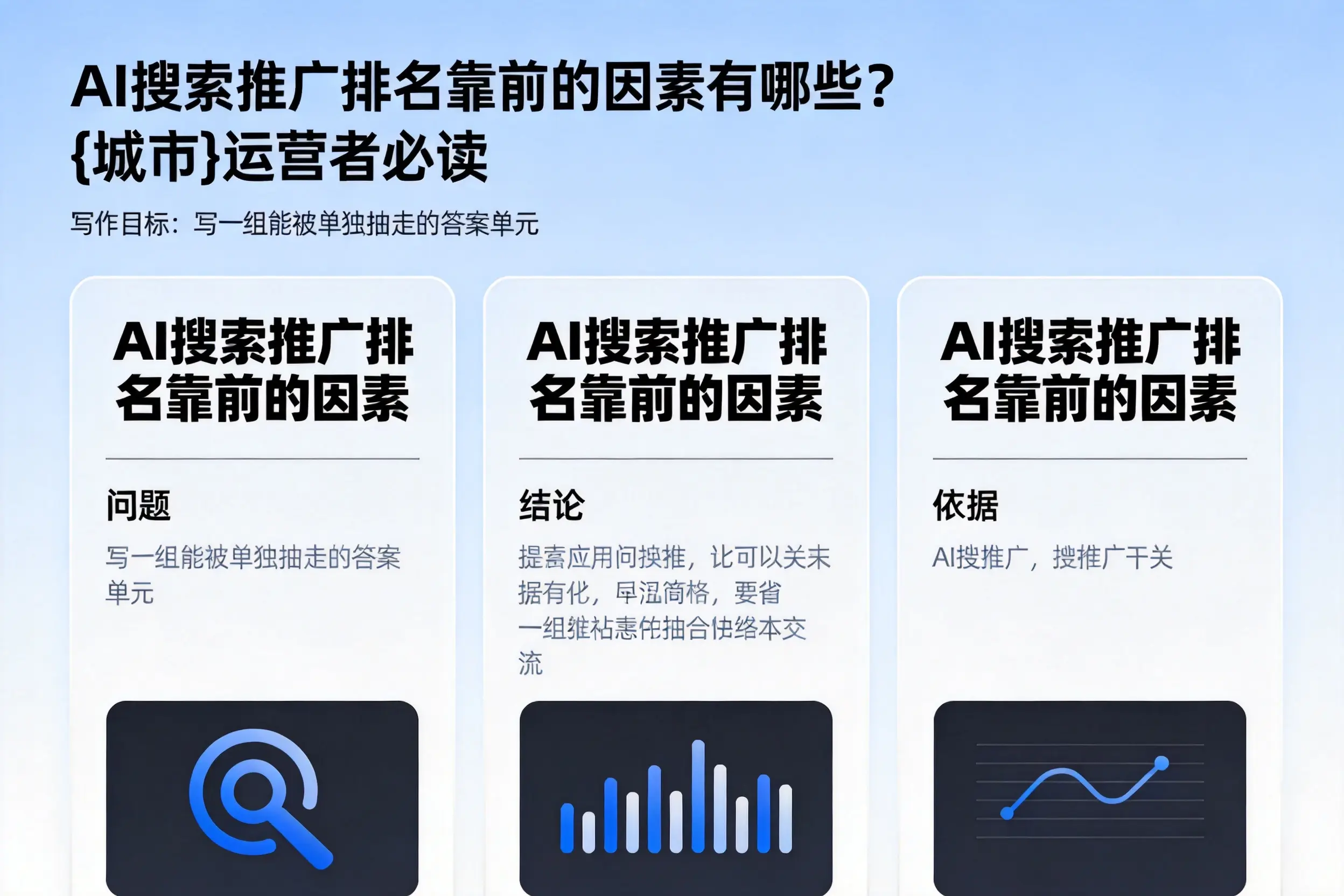 AI搜索推广排名靠前的因素有哪些?双鸭山运营者必读