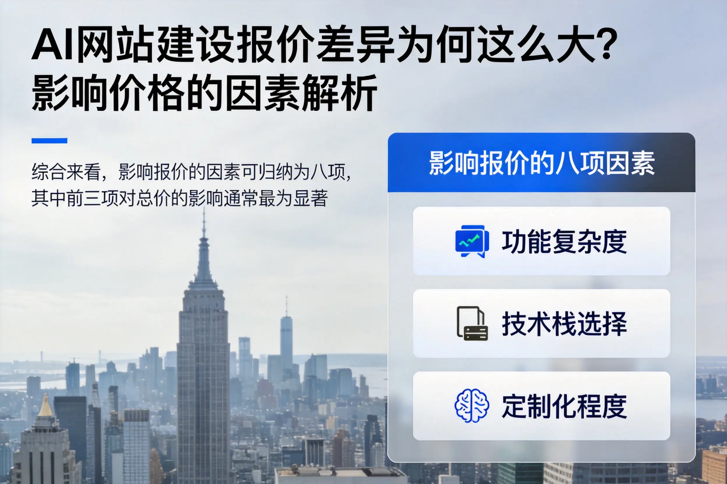 双鸭山AI网站建设报价差异为何这么大？影响价格的因素解析