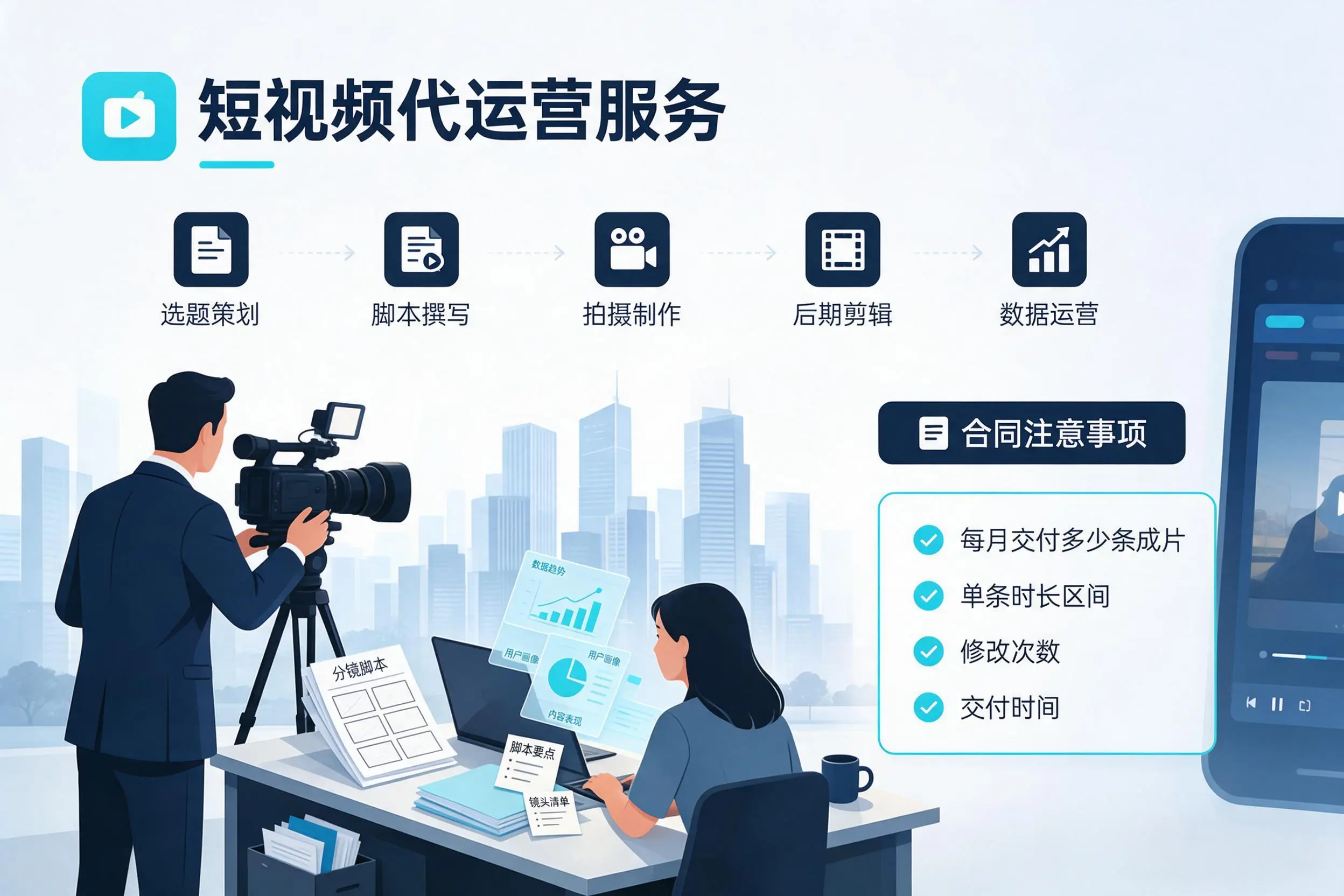 短视频代运营包含哪些服务?双鸭山企业常见问题科普