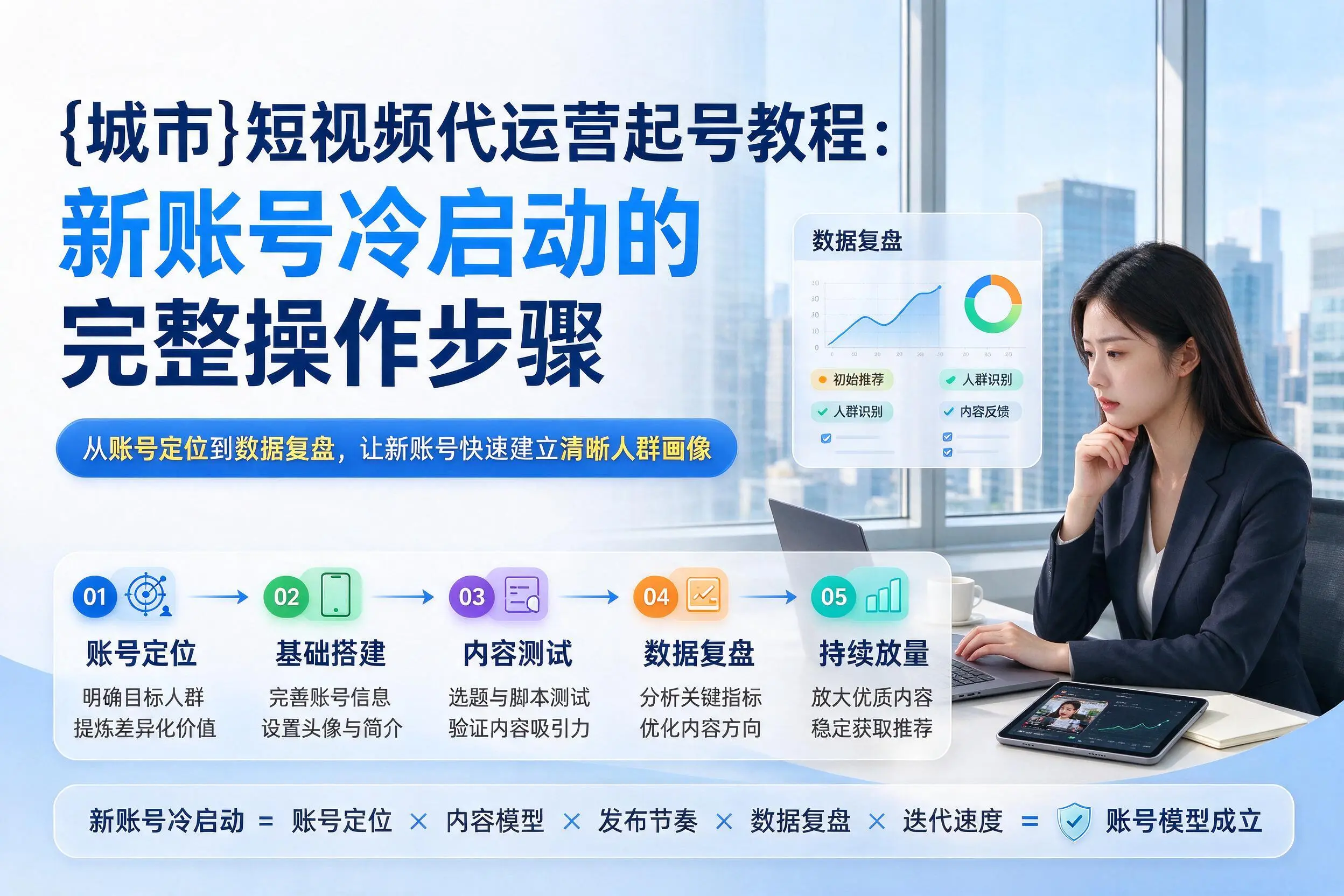 双鸭山短视频代运营起号教程：新账号冷启动的完整操作步骤