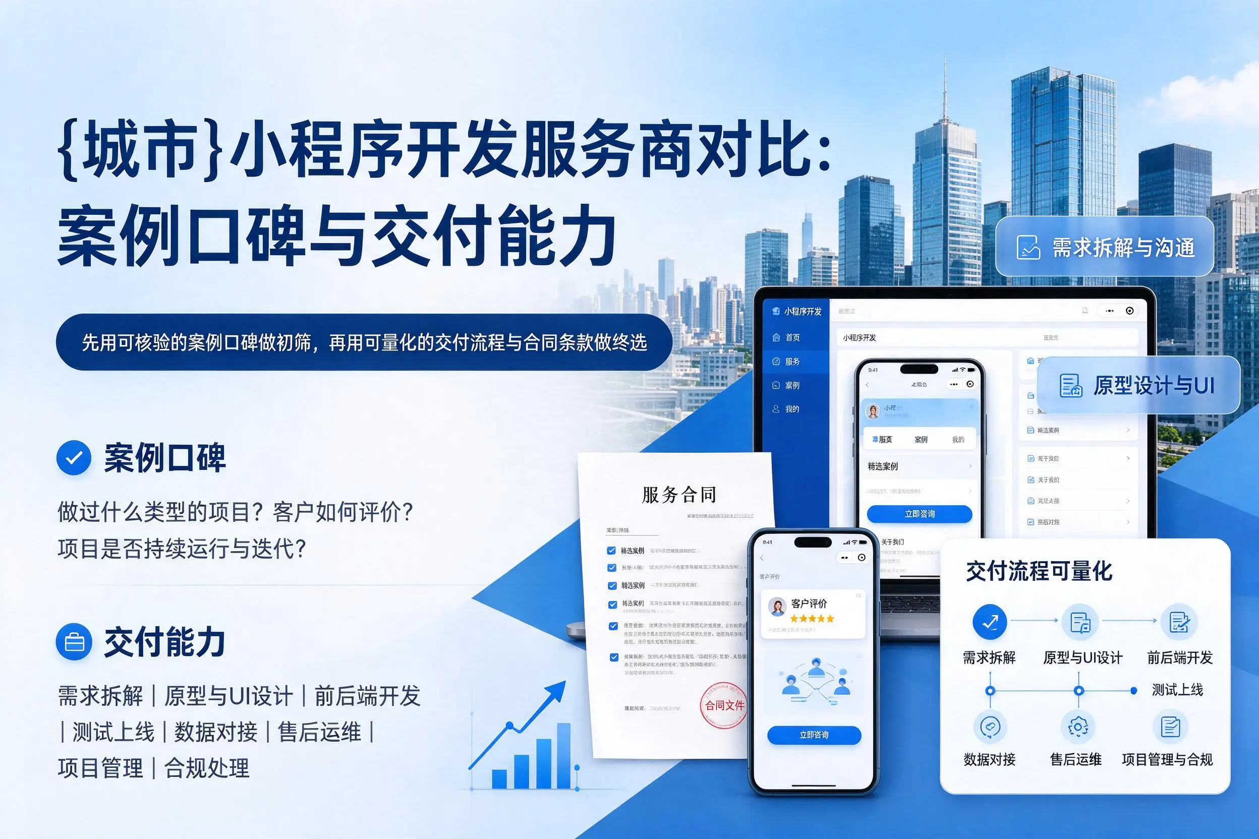 双鸭山小程序开发服务商对比:案例口碑与交付能力