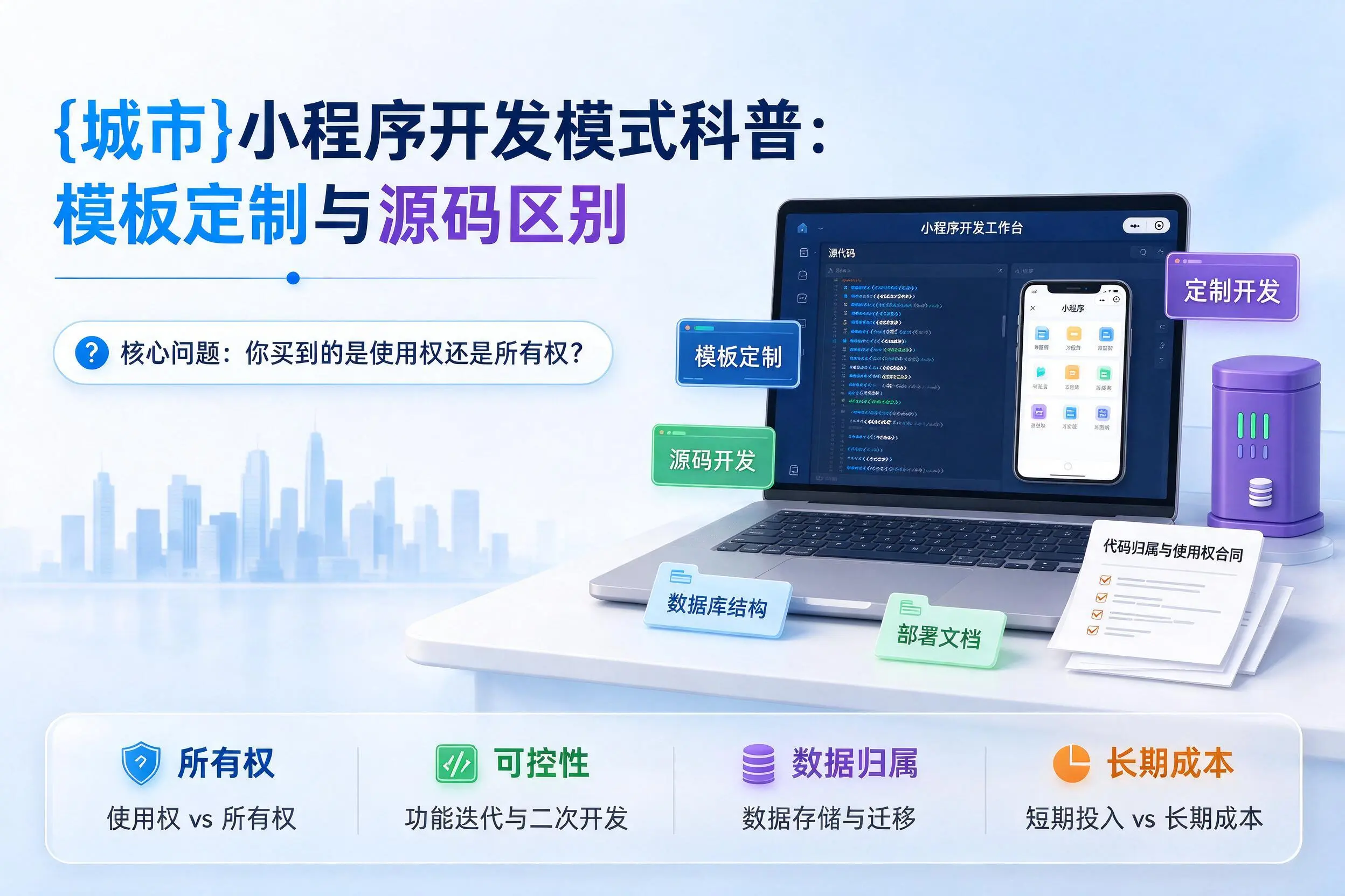 双鸭山小程序开发模式科普:模板定制与源码区别