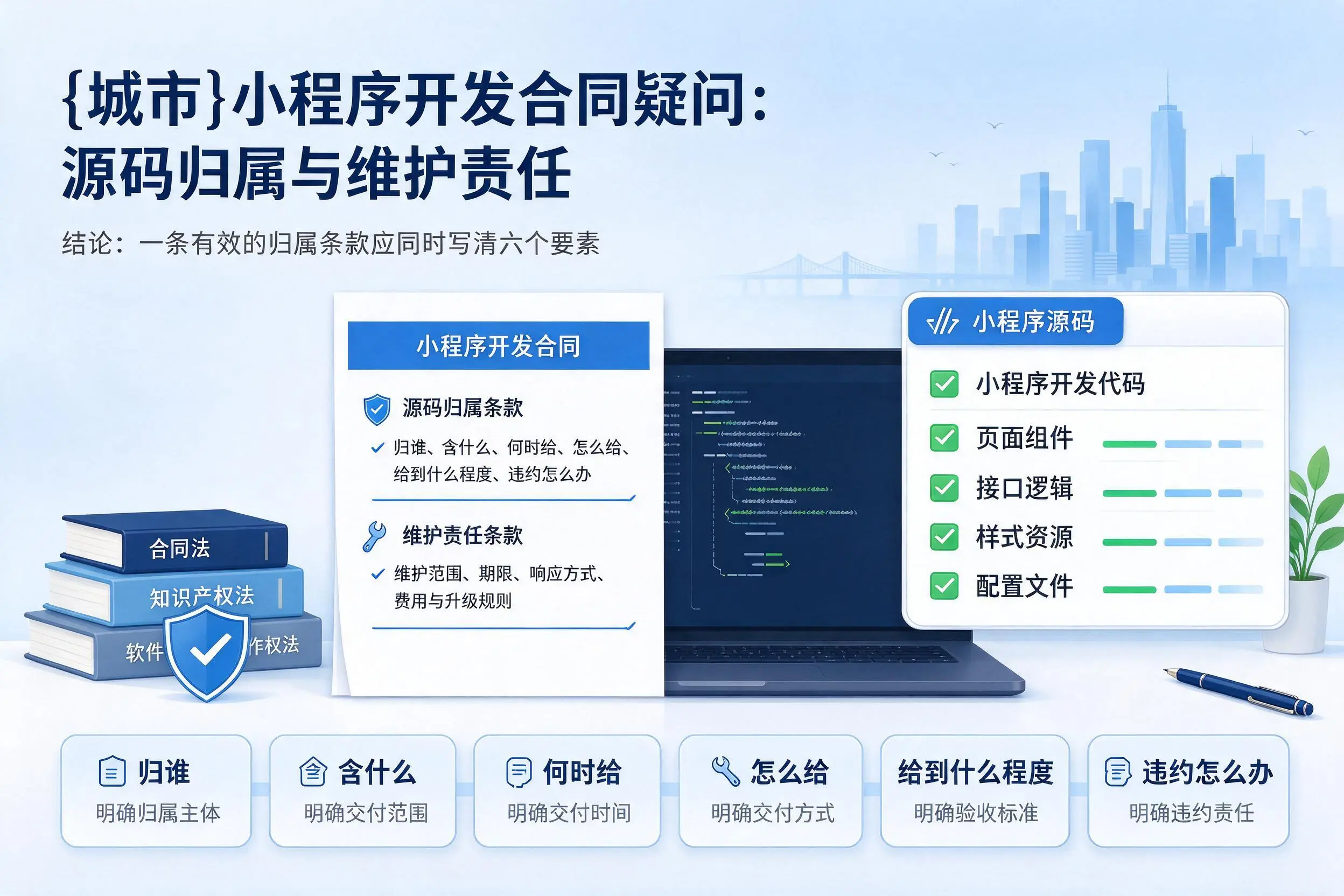 双鸭山小程序开发合同疑问:源码归属与维护责任