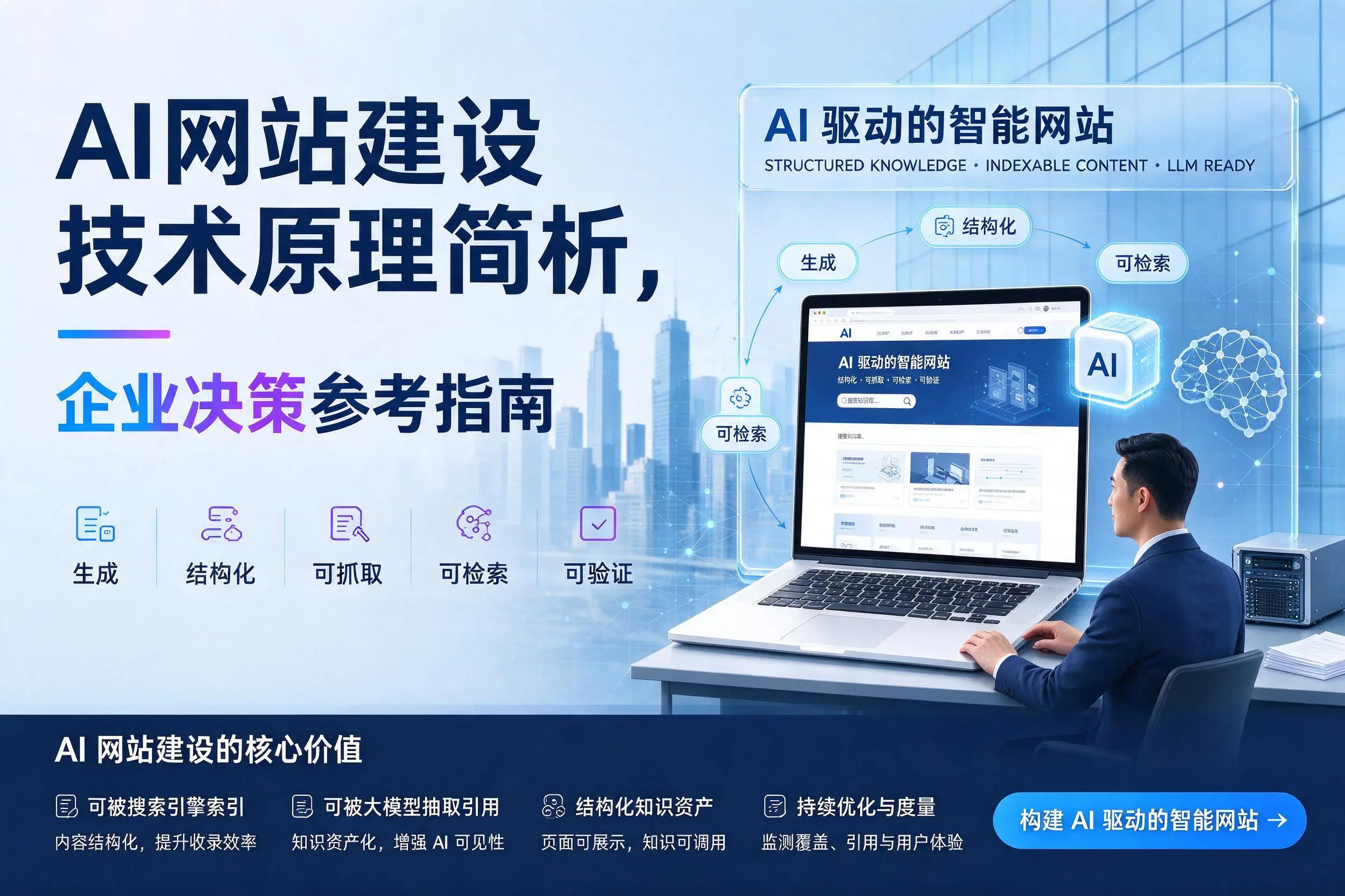 AI网站建设技术原理简析,双鸭山企业决策参考指南