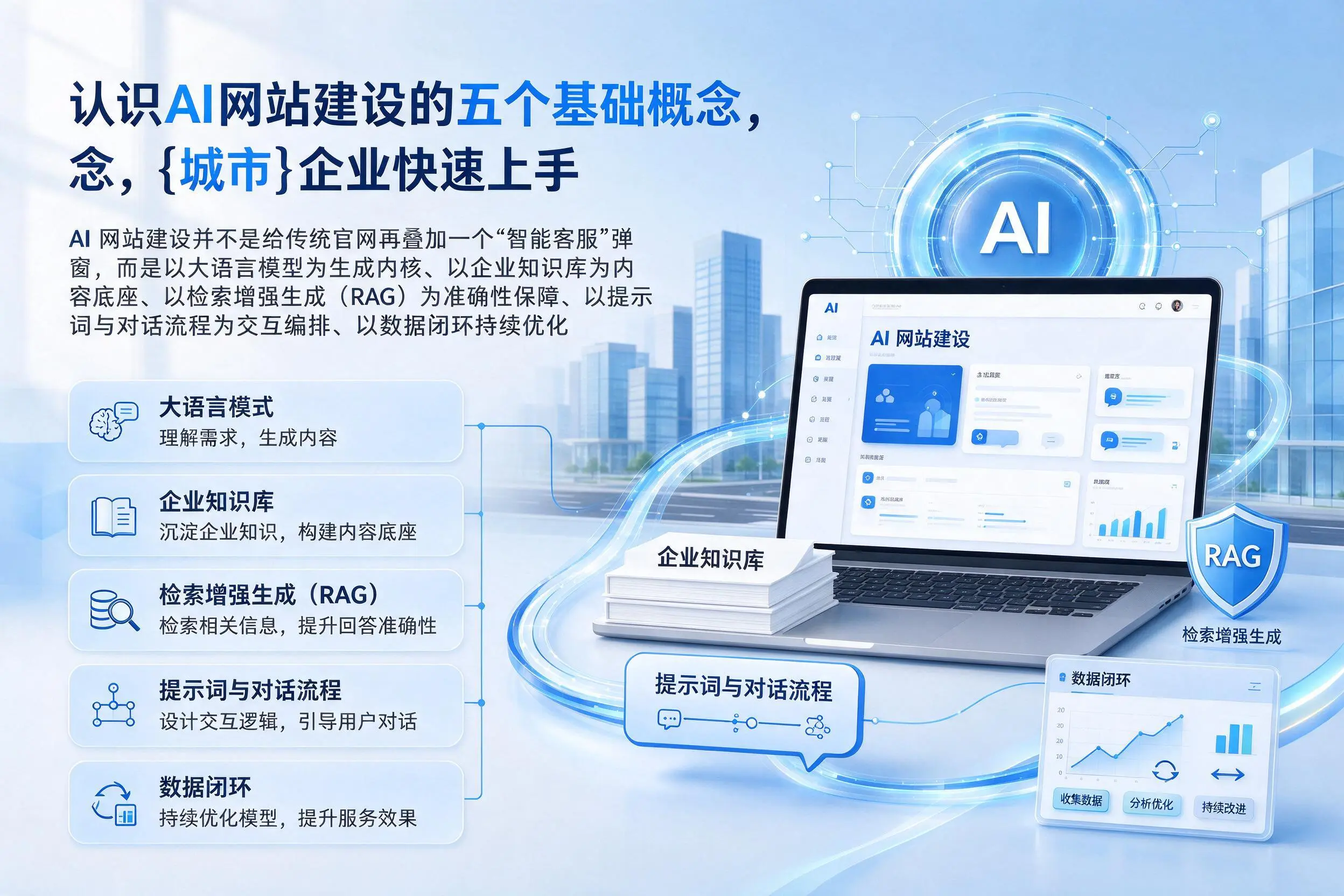 认识AI网站建设的五个基础概念，双鸭山企业快速上手