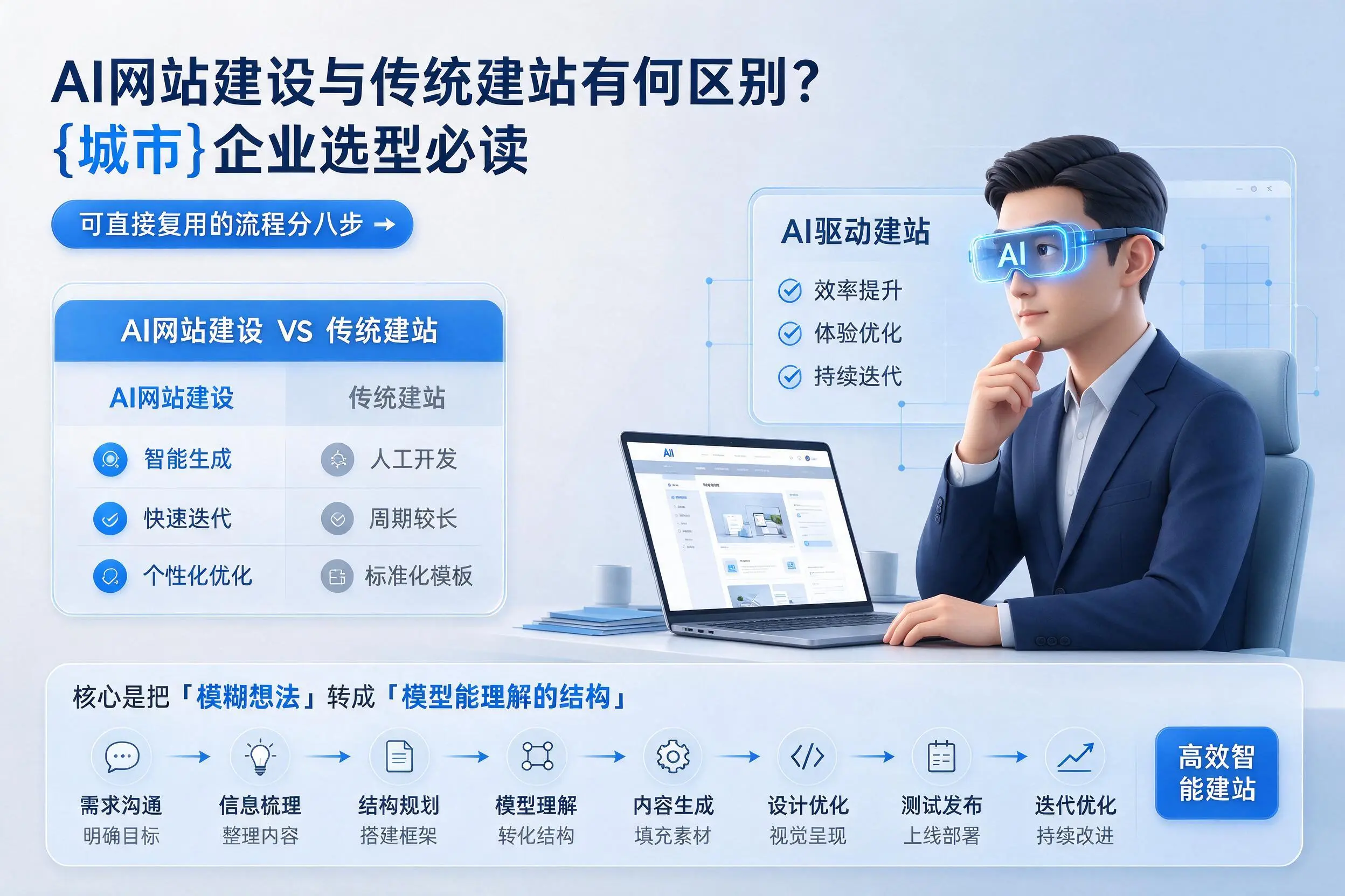 AI网站建设与传统建站有何区别？双鸭山企业选型必读