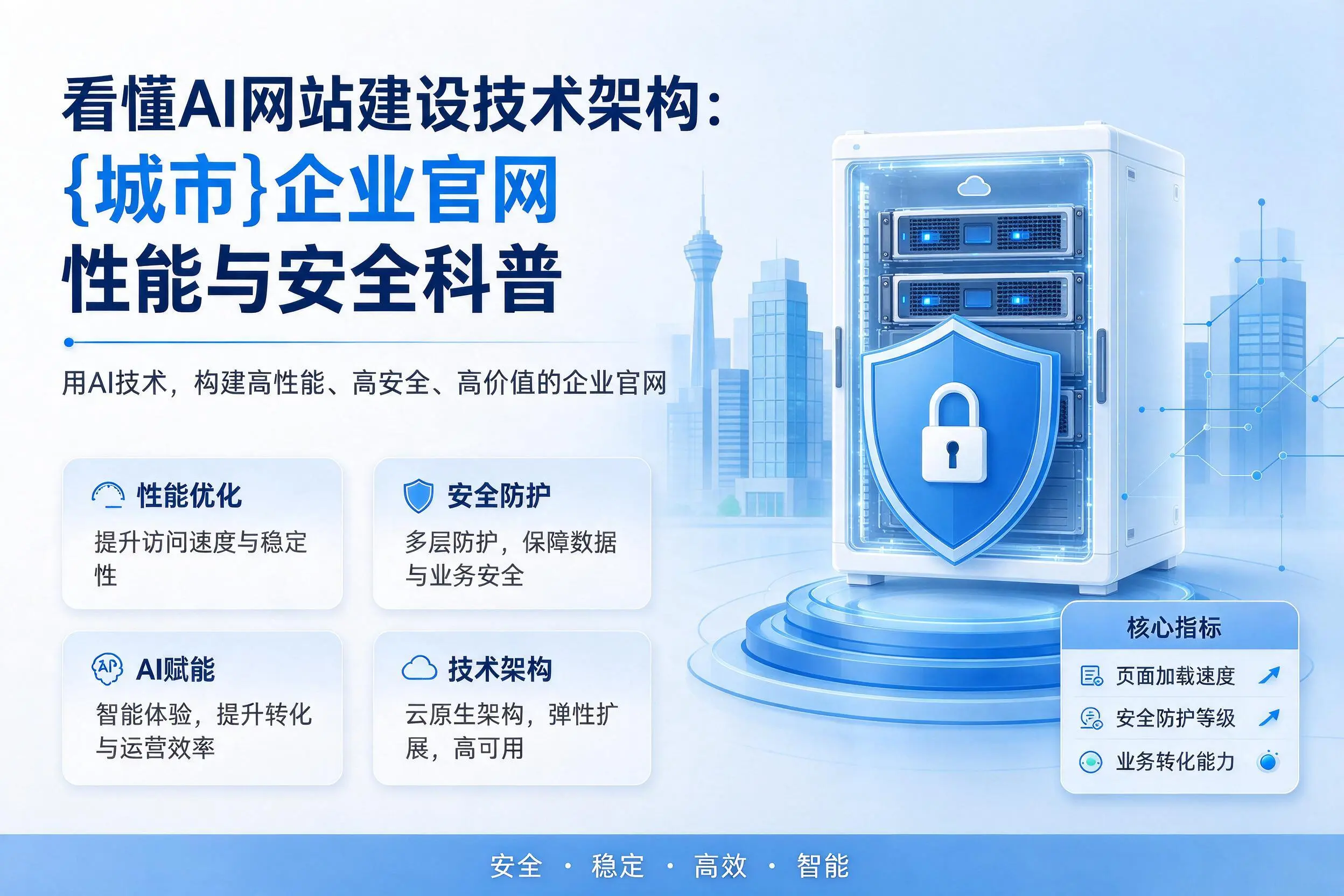 看懂AI网站建设技术架构：双鸭山企业官网性能与安全科普