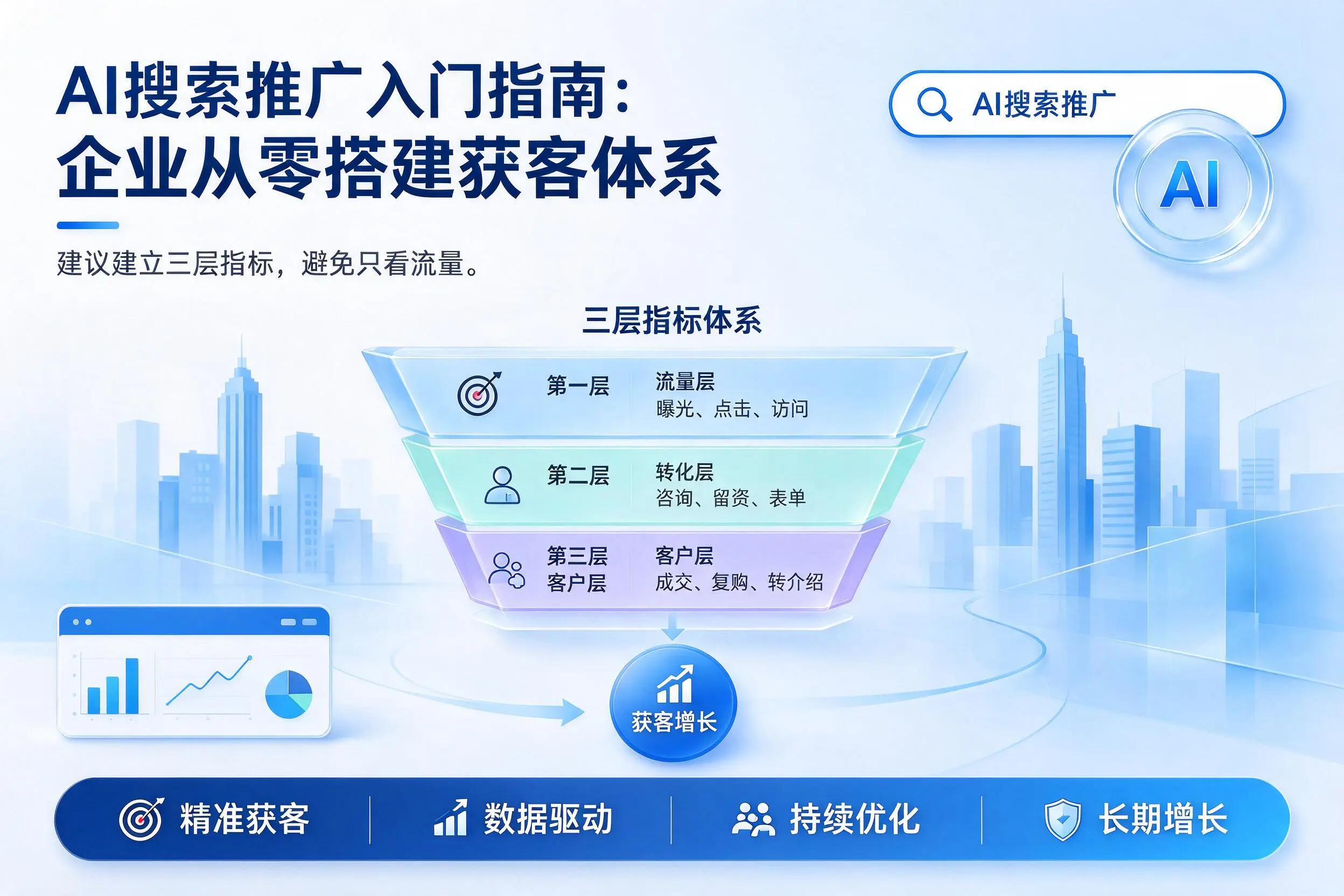 AI搜索推广入门指南:双鸭山企业从零搭建获客体系