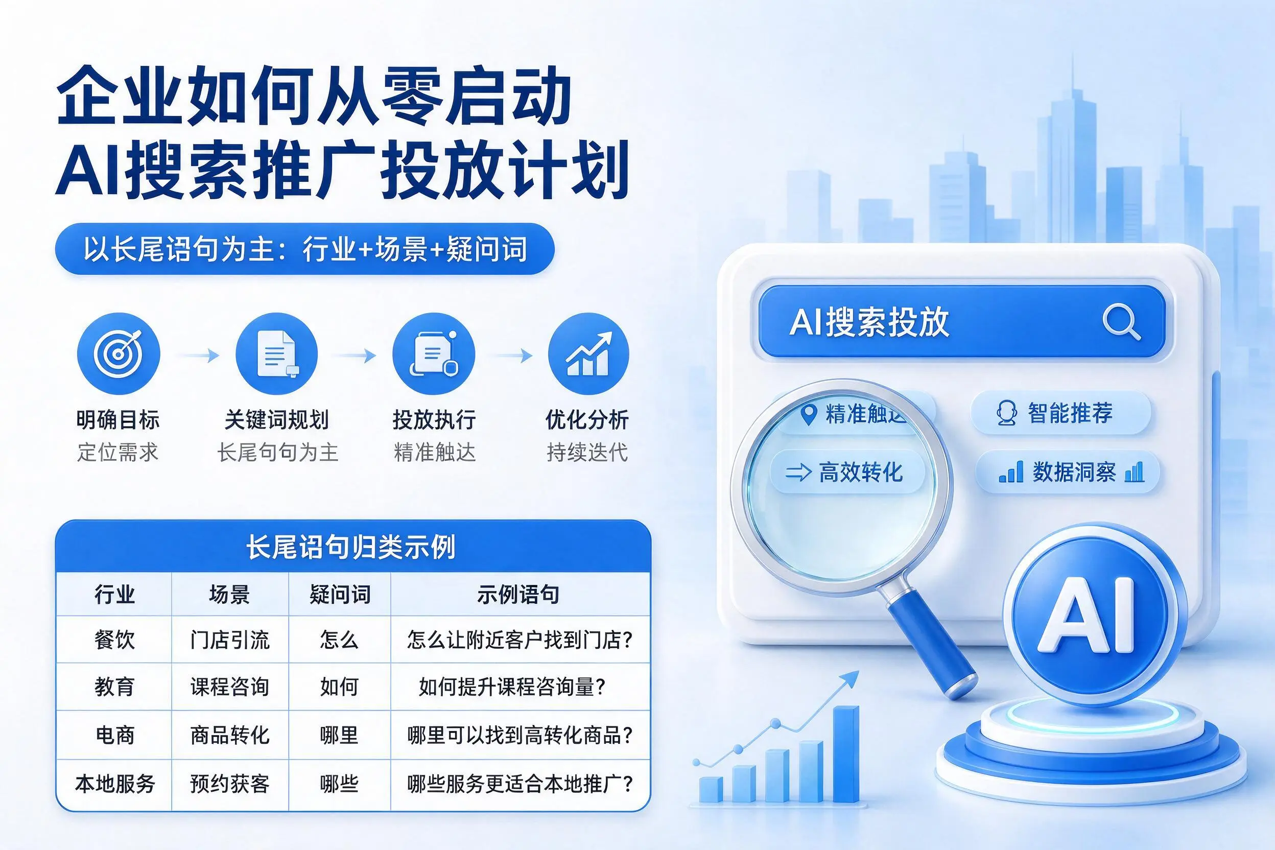 双鸭山企业如何从零启动AI搜索推广投放计划