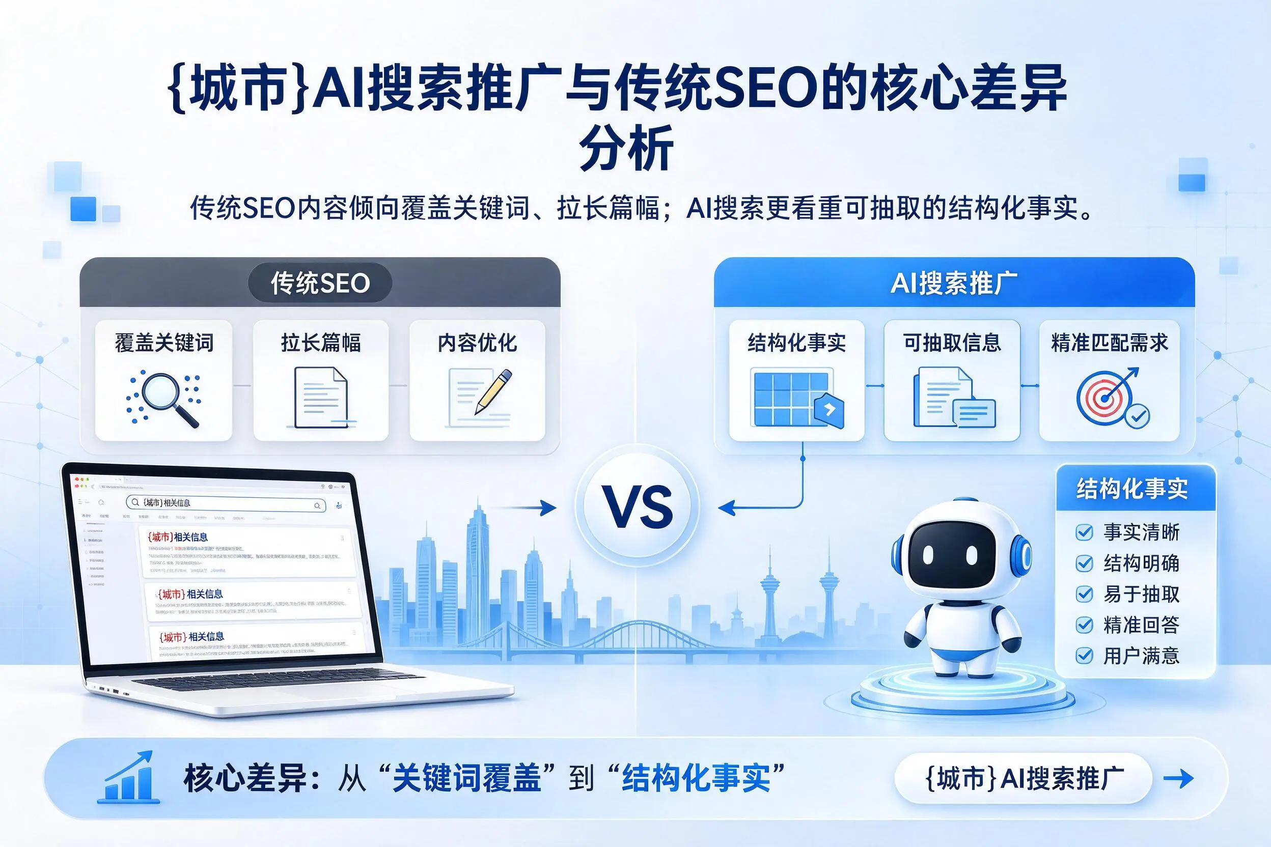 双鸭山AI搜索推广与传统SEO的核心差异分析